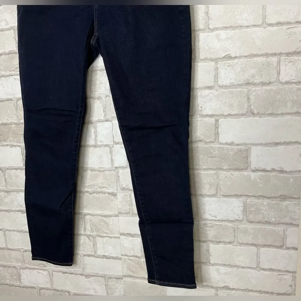 J. Crew 10” High Rise Toothpick Skinny Jeans Dark Ink Wash Size 31